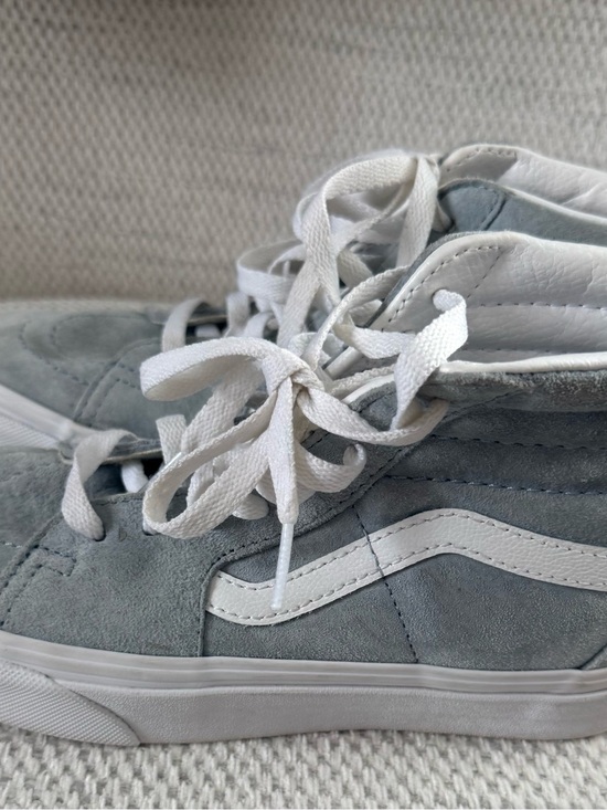 Vans Shoes - Vans  women’s Light Gray and White Sk8-Hi Suede Sneakers
